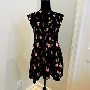 Free People XS button front summer floral dress